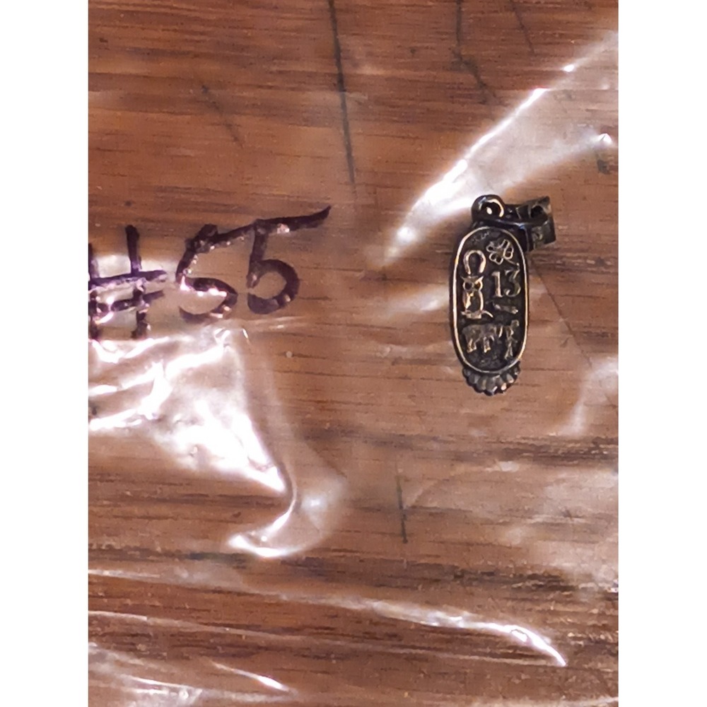 Vintage Sterling Silver Good Luck Charm Pendant Lucky 13 Clover Elephant Owl